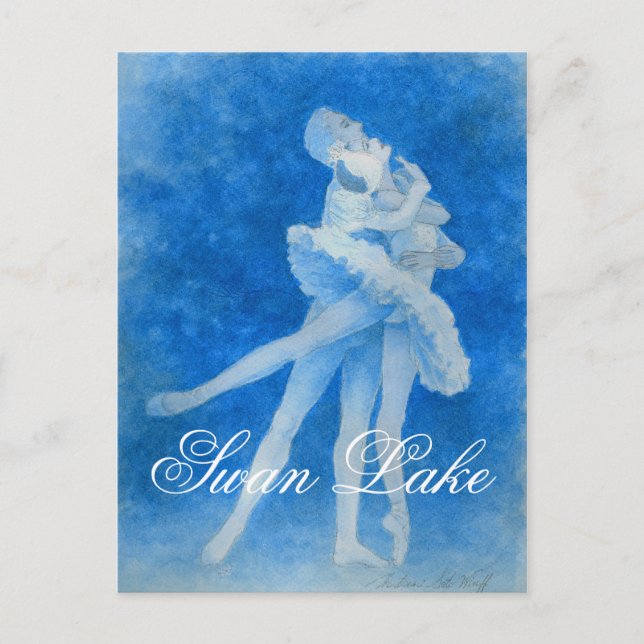 Postal de Swan Lake Pas de Deux (Anverso)