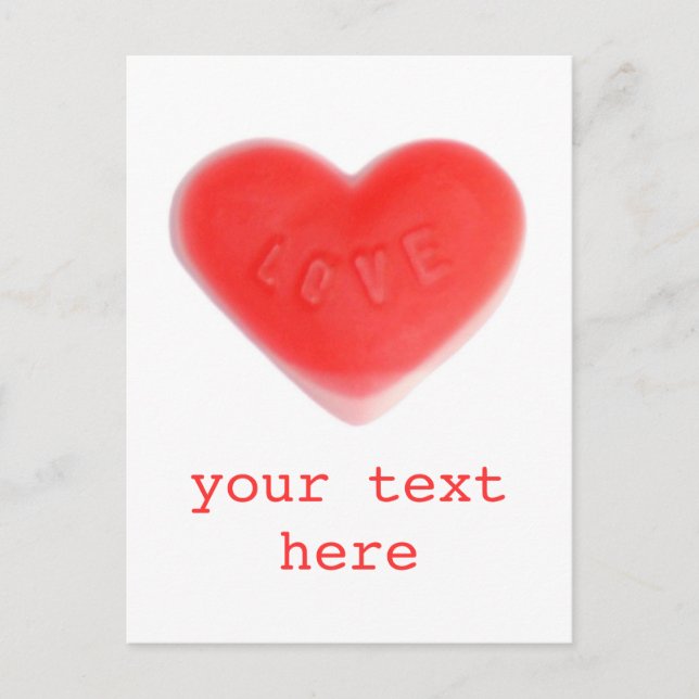 Postal de Sweet Heart 'Your Text' (Anverso)
