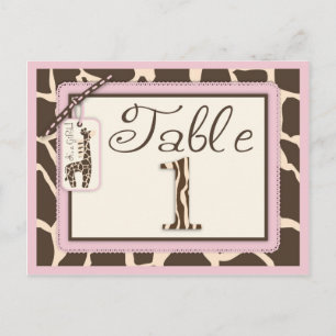 Postal de tabla de Chica safari 1