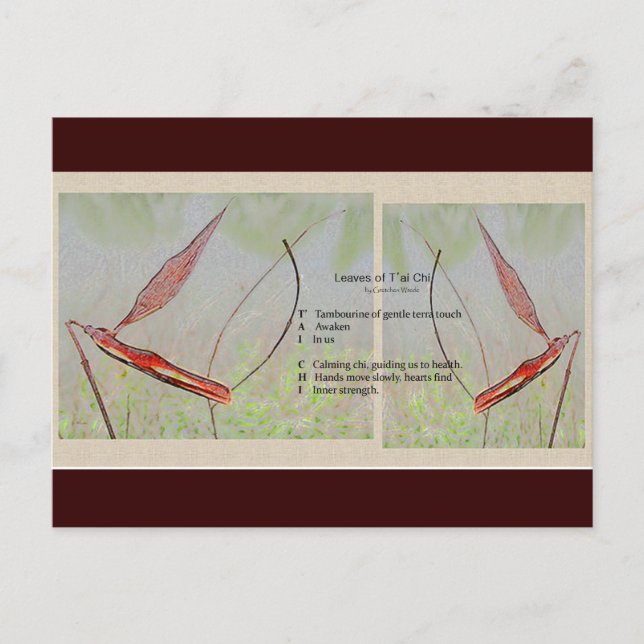 Postal de tai chi (Anverso)