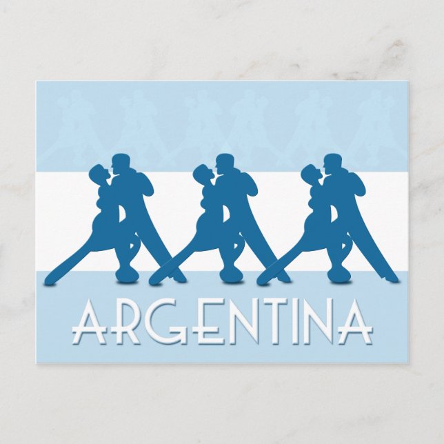 Postal de Tango de Argentina (Anverso)
