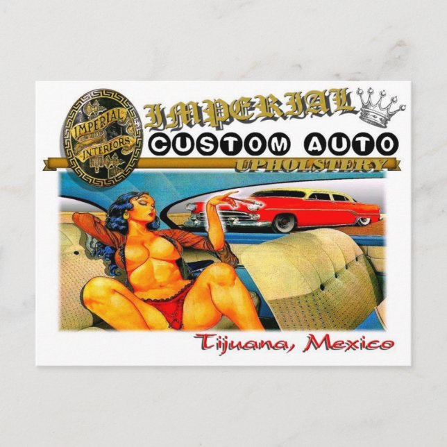 postal de tapicería automática del personalizado i (Anverso)