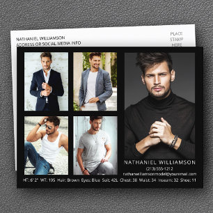 Postal de tarjeta Comp Modelo Moderno 5 Photo Pro