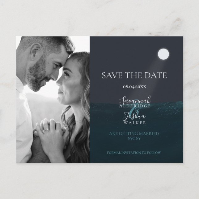 Postal de Tarjeta de Salvación del Mar a la Luz de (Anverso)