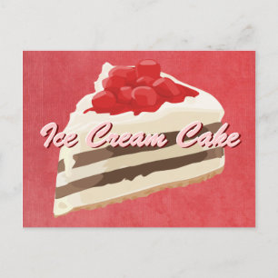 Postal de tarta de crema de hielo