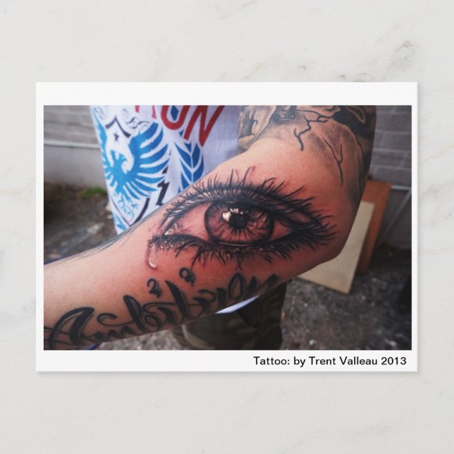 postal de tatuaje ocular (Anverso)