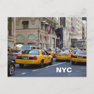 postal de taxi de NYC