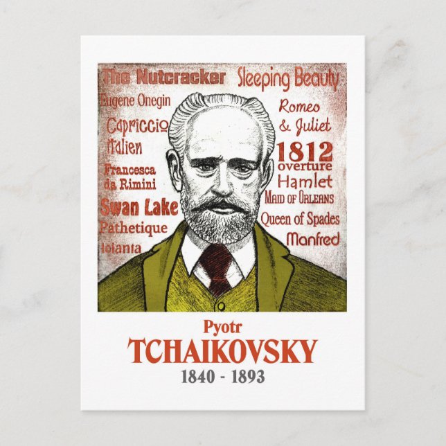 Postal de Tchaikovsky (Anverso)