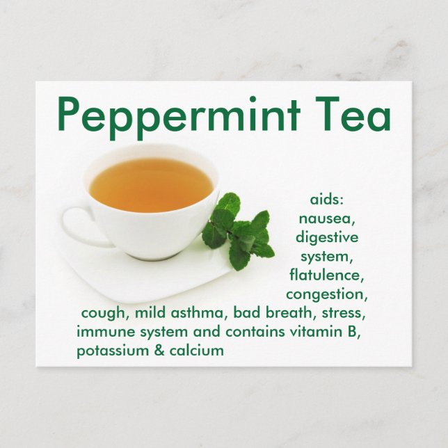 Postal de té de menta (Anverso)