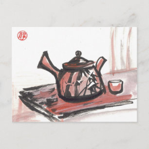 Postal de té familiar