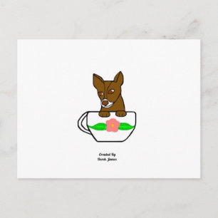 Postal de Teacup Chihuahua
