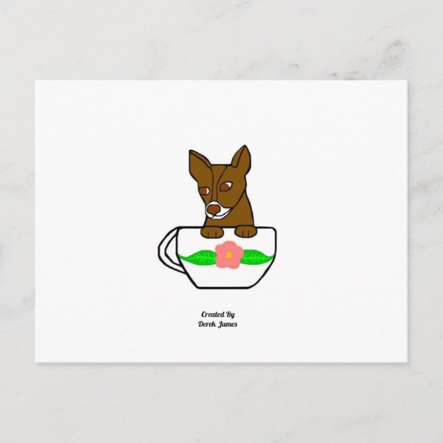 Postal de Teacup Chihuahua (Anverso)
