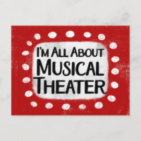 Postal de teatro musical