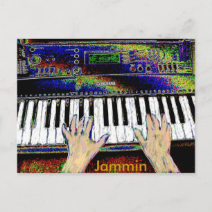 Postal de teclado Jammin