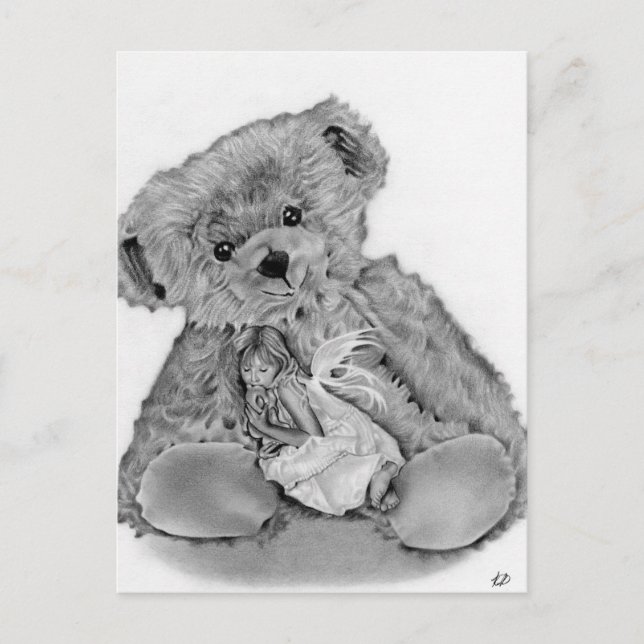 Postal de Teddy Bear Little Fairy (Anverso)