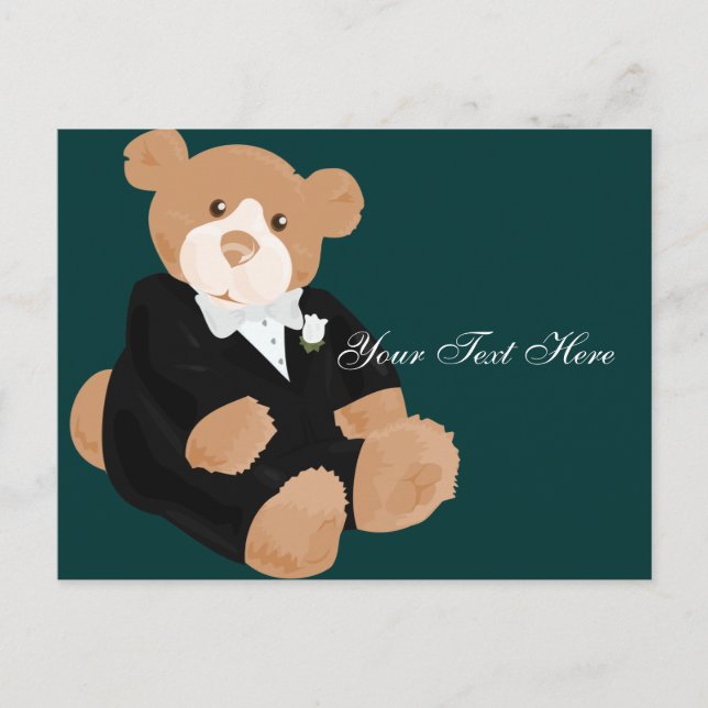Postal de Teddybear Groom (Anverso)