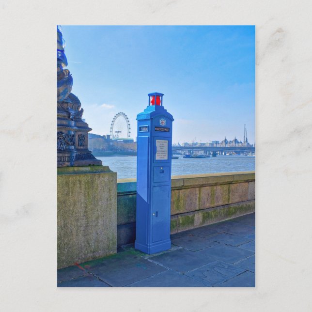 Postal de teléfono de la policía - Londres - Reino (Anverso)