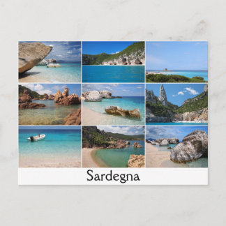 Postal de texto de las playas de Cerdeña