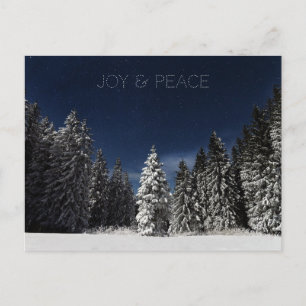 postal de texto de Winter Sky personalizado