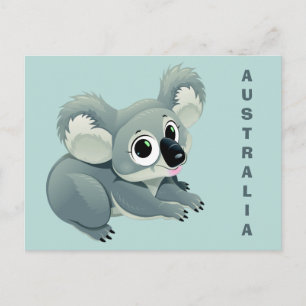 Postal de texto del personalizado Cute Koala