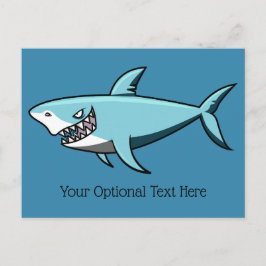 postal de texto del personalizado Guay Shark
