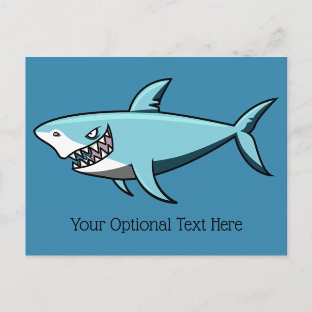 postal de texto del personalizado Guay Shark (Anverso)