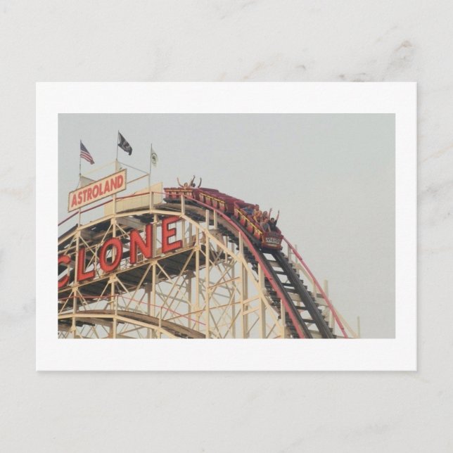 Postal de 'The View from Top' (Coney Is., NY) (Anverso)