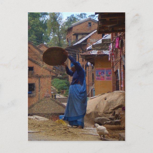 Postal de Threshing (Anverso)