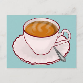 Postal de tiempo de té
