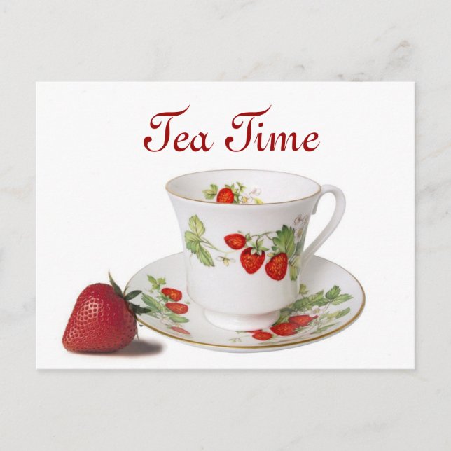 Postal de tiempo de té (Anverso)
