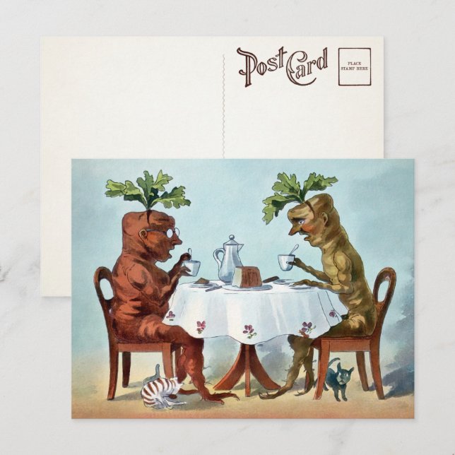 Postal de tiempo de té estrecho de Victoria  (Anverso / Reverso)