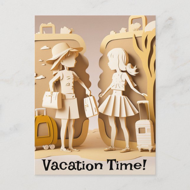 Postal de tiempo de vacaciones (Anverso)