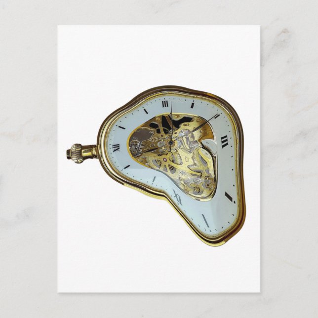 Postal de tiempo surrealista (Anverso)