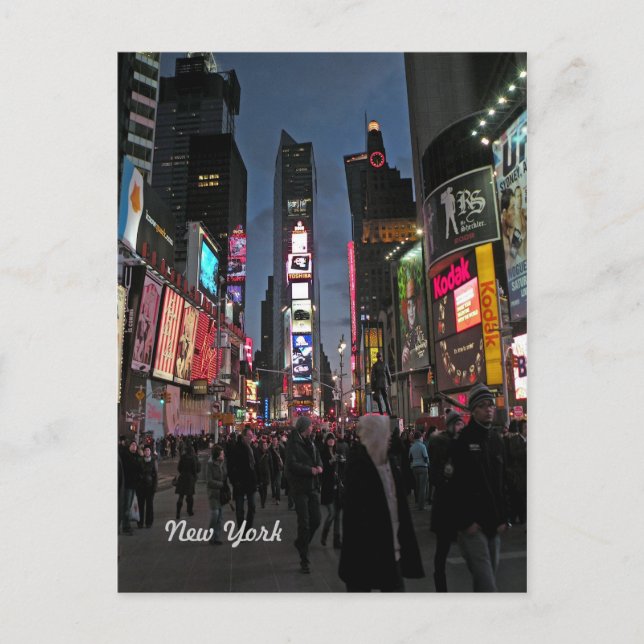 Postal de Times Square para Nueva York (Anverso)