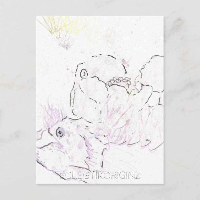 Postal de tinta mágica (Anverso)