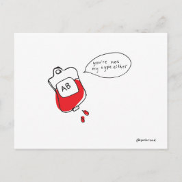 postal de tipo de sangre