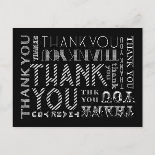 Postal de tipografía calik