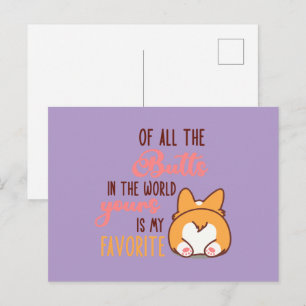 Postal De Todos Los Traseros Del Mundo El Tuyo Es Mi Favo