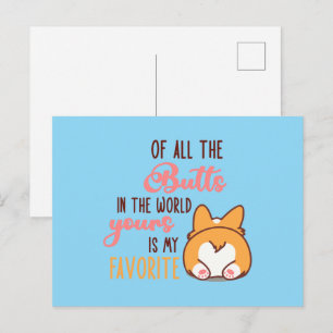 Postal De Todos Los Traseros Del Mundo El Tuyo Es Mi Favo