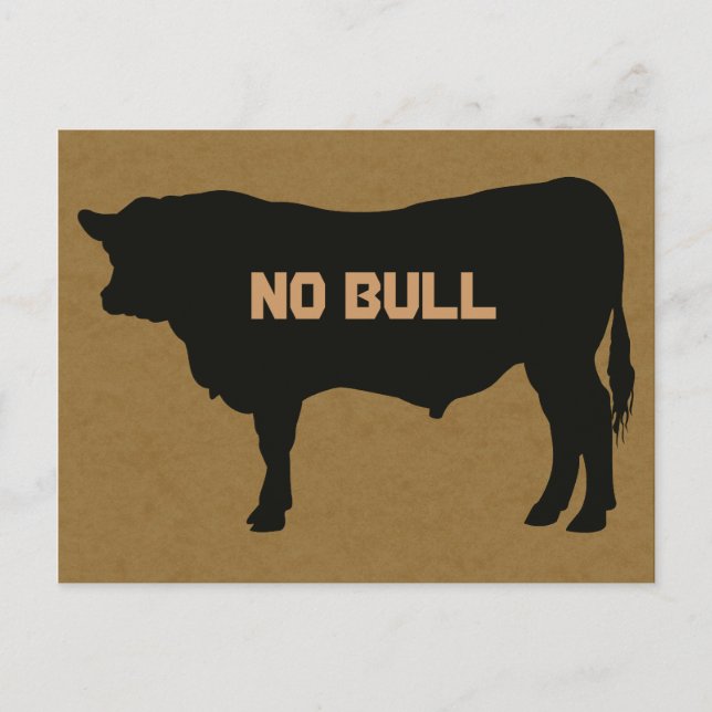 Postal de toro de Angus (Anverso)