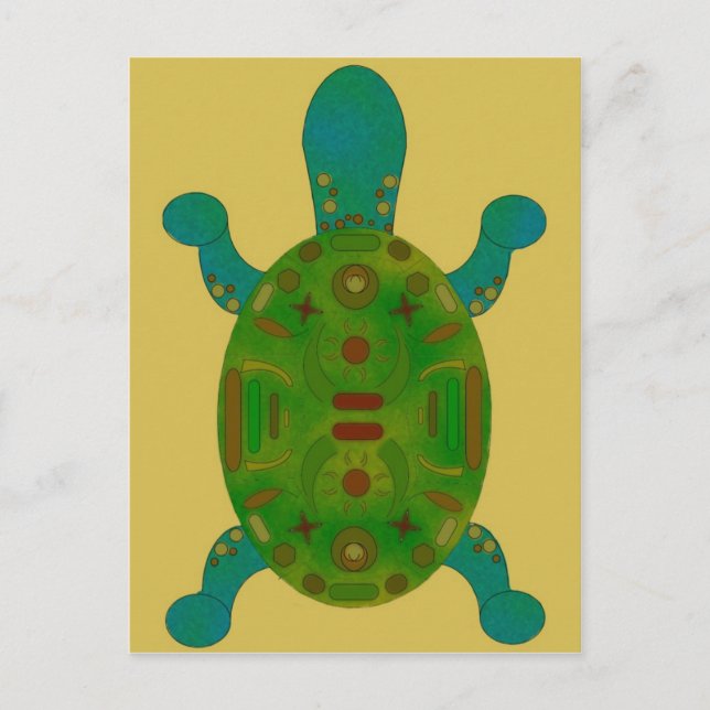 Postal de torta marrón (Anverso)