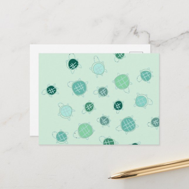 postal de tortuga (Anverso/Reverso In Situ)