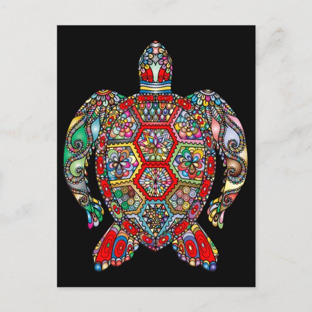 postal de tortuga marina (Anverso)