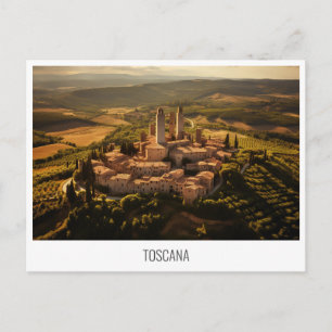 Postal de Toscana, Italia