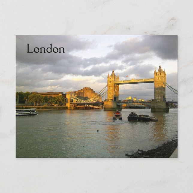 Postal de Tower Bridge de Londres (Anverso)