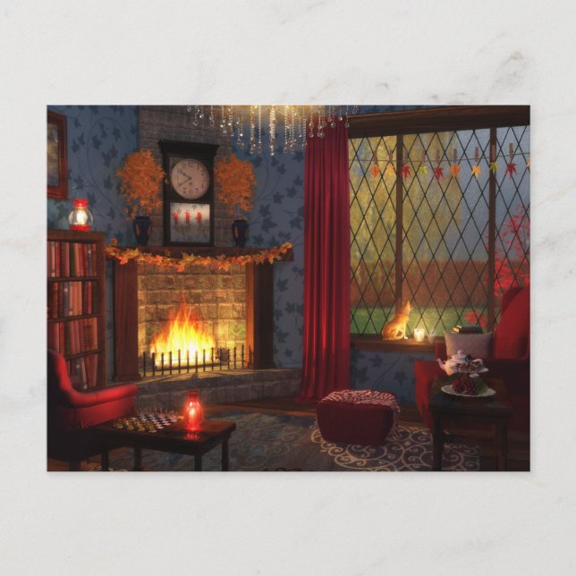 Postal de tranquilidad de otoño (Anverso)