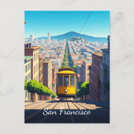 Postal de tranvía de San Francisco