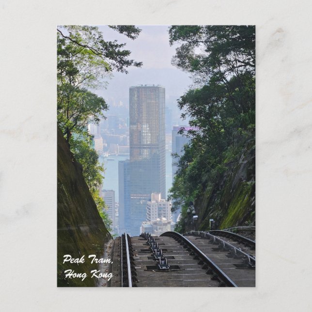 Postal de tranvía pico de Hong Kong (Anverso)