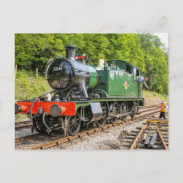 Postal de tren de vapor