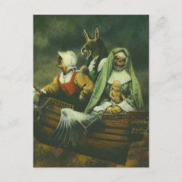 Postal de tres brujas